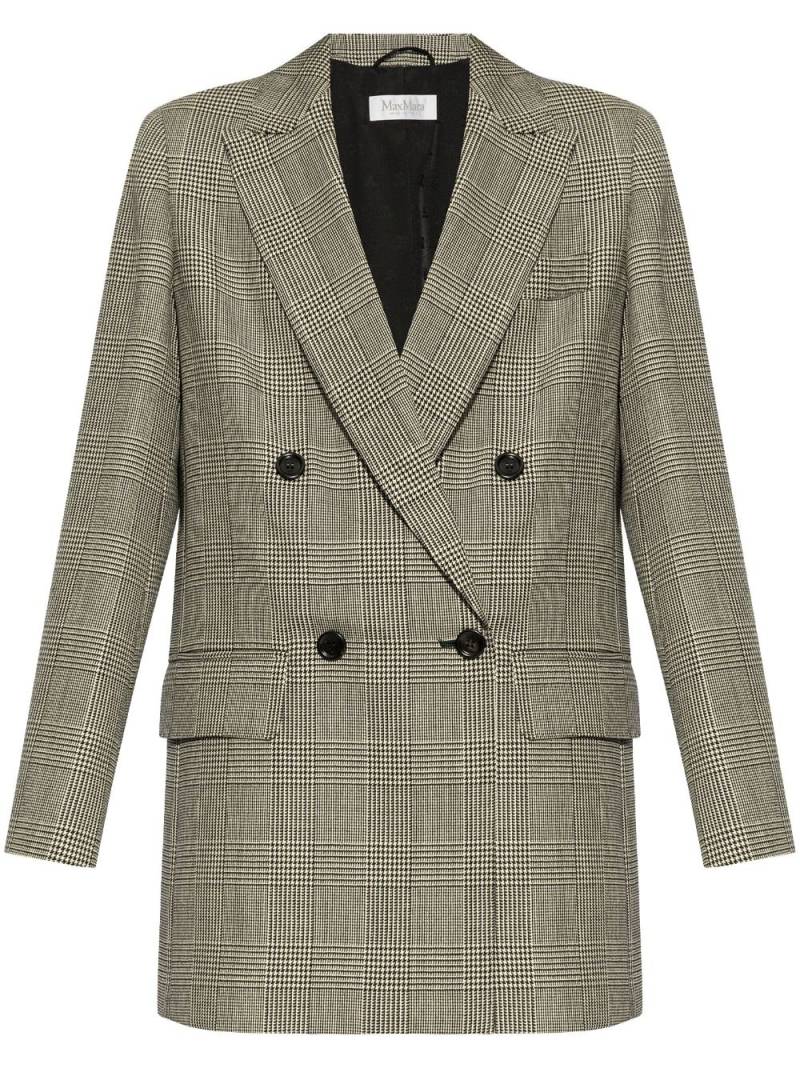 Max Mara houndstooth-pattern blazer - Grey von Max Mara