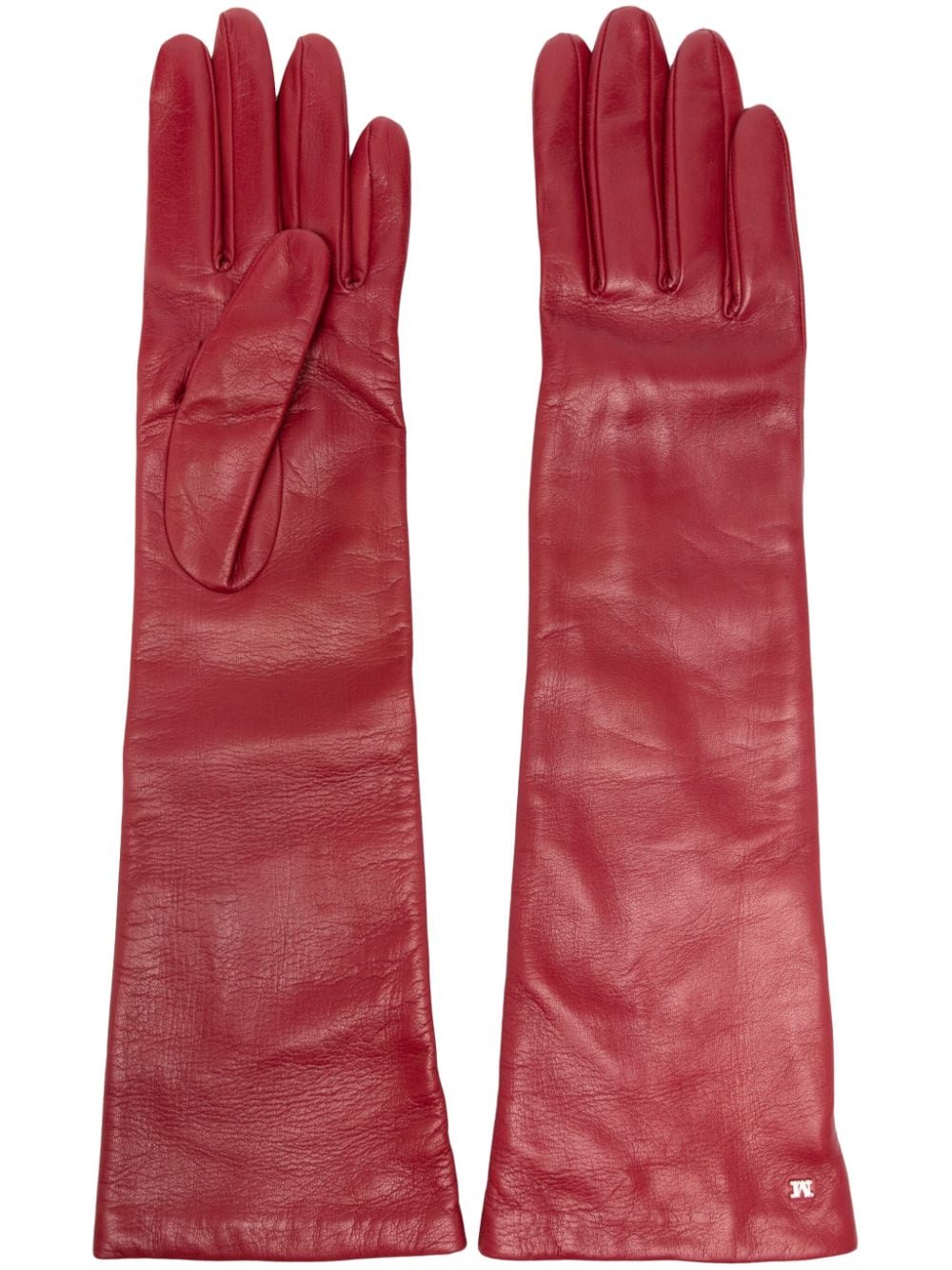 Max Mara leather gloves - Red von Max Mara