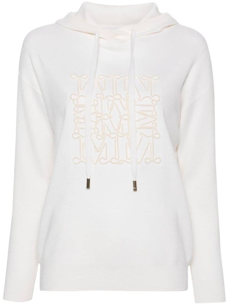 Max Mara logo-embossed hoodie - Neutrals von Max Mara