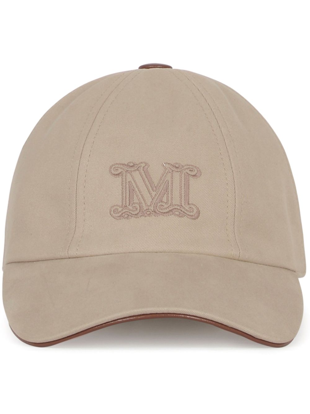 Max Mara logo-embroidered baseball cap - Neutrals von Max Mara