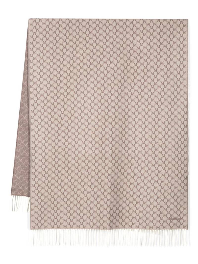 Max Mara logo-jacquard stole - Neutrals von Max Mara