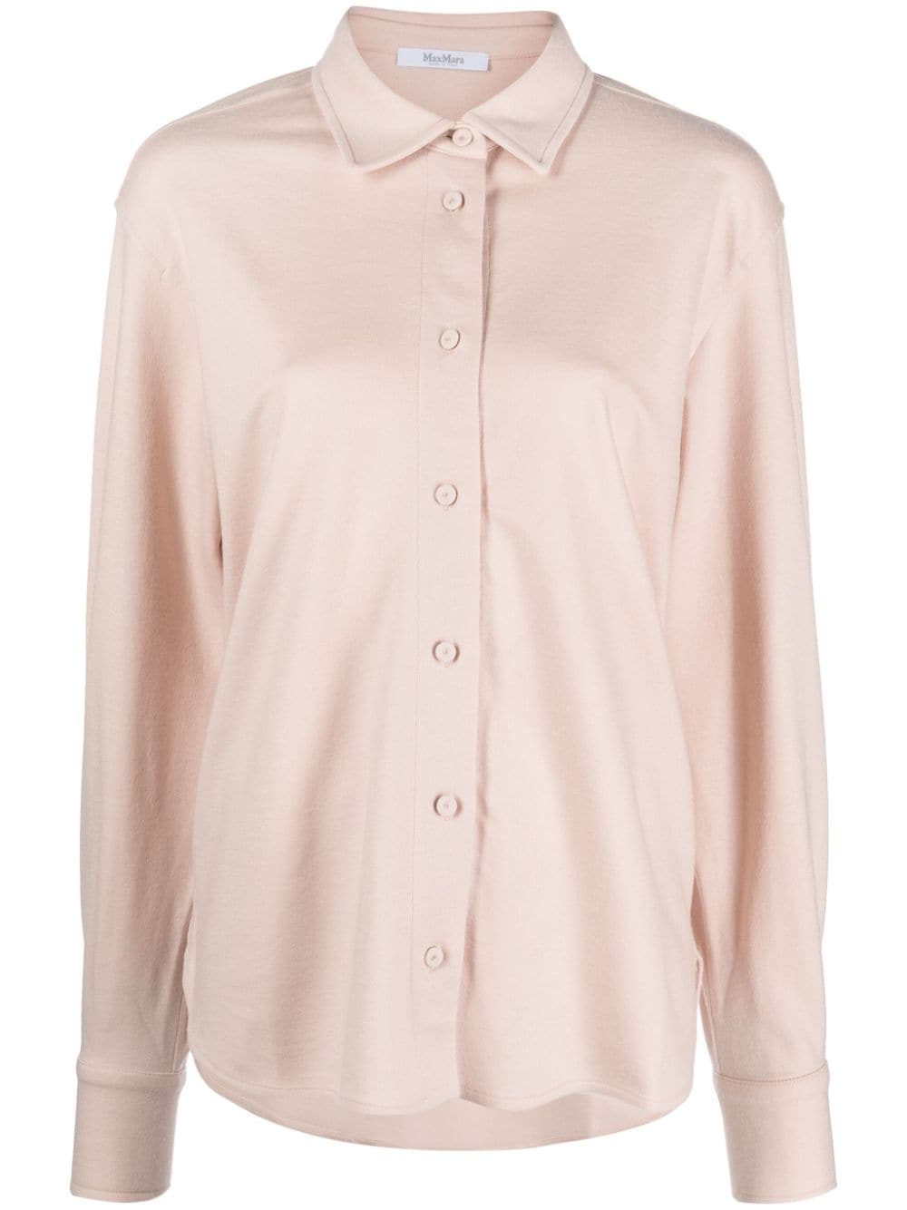 Max Mara long-sleeved virgin wool shirt - Pink von Max Mara