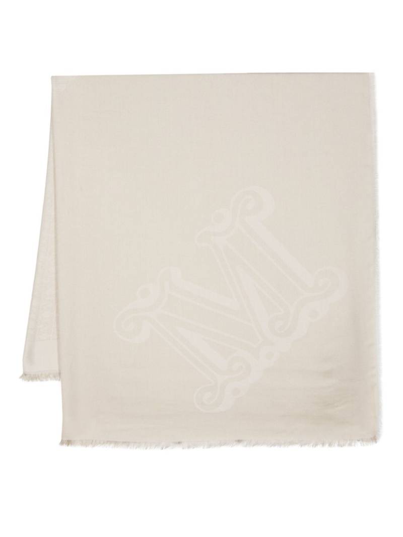 Max Mara monogram-jacquard scarf - Neutrals von Max Mara