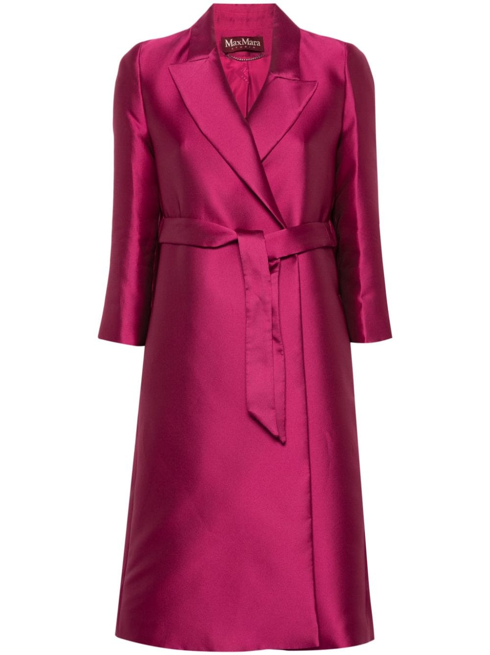 Max Mara notched-lapels belted coat - Pink von Max Mara