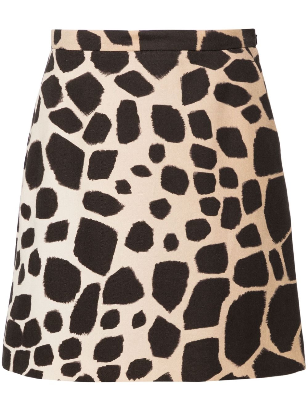 Max Mara ombré giraffe-print miniskirt - Neutrals von Max Mara