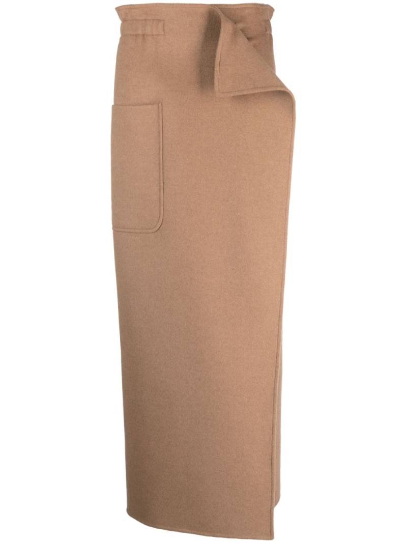 Max Mara patch-pocket straight skirt - Brown von Max Mara