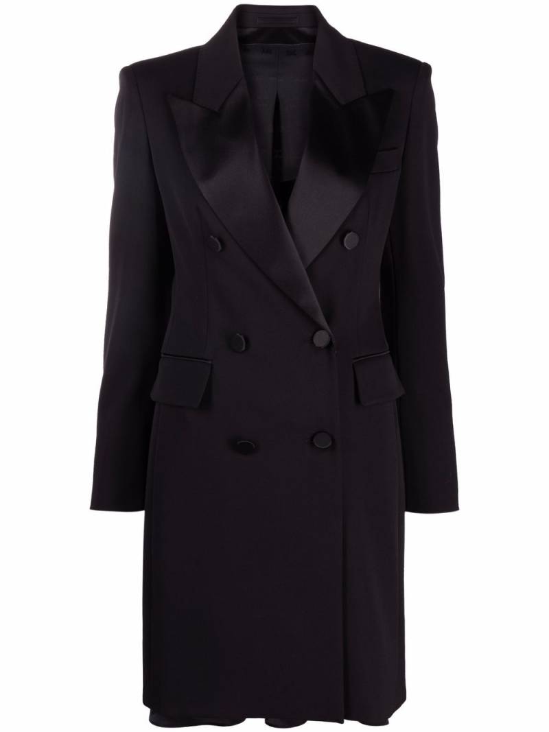 Max Mara peaked lapels double-breasted blazer-dress - Black von Max Mara