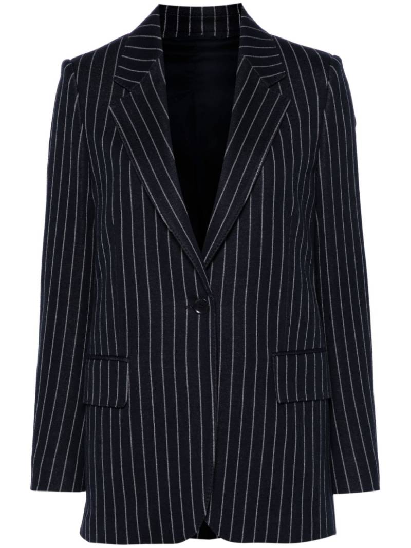 Max Mara pinstriped knitted blazer - Blue von Max Mara