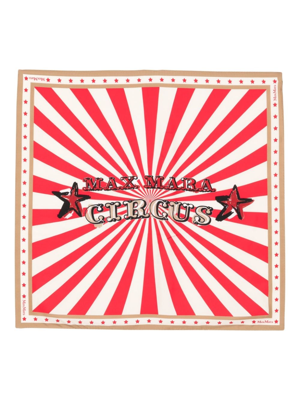 Max Mara printed silk scarf - Red von Max Mara