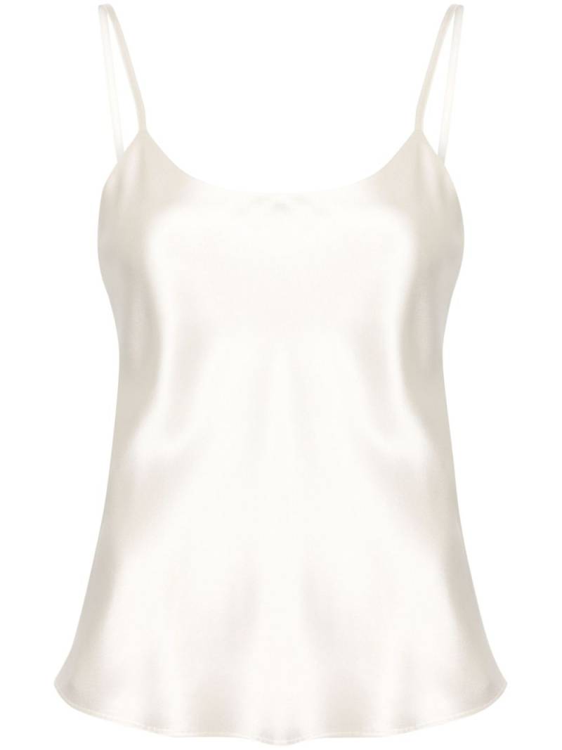 Max Mara scoop-neck silk top - Neutrals von Max Mara