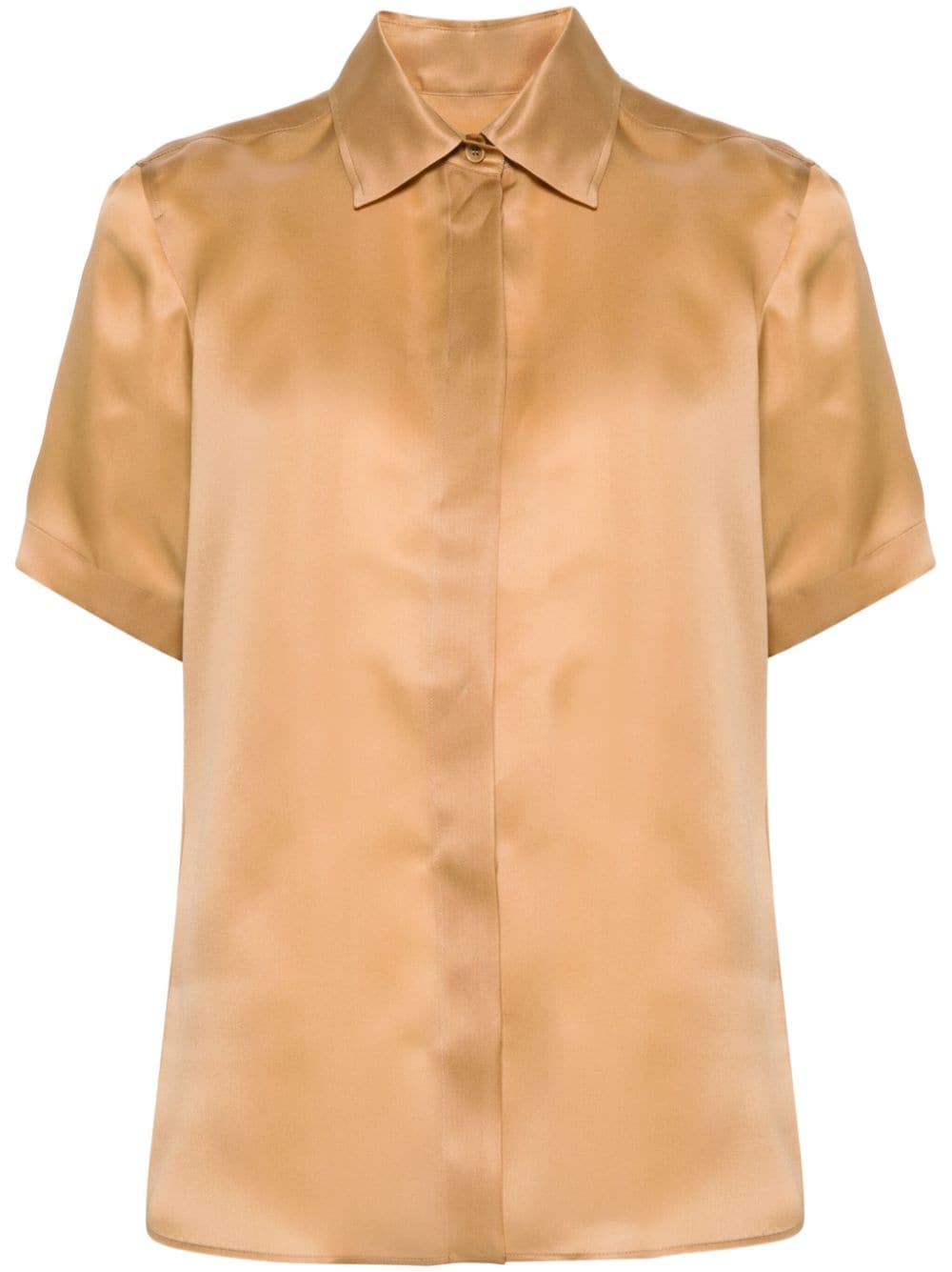 Max Mara short-sleeve silk shirt - Gold von Max Mara