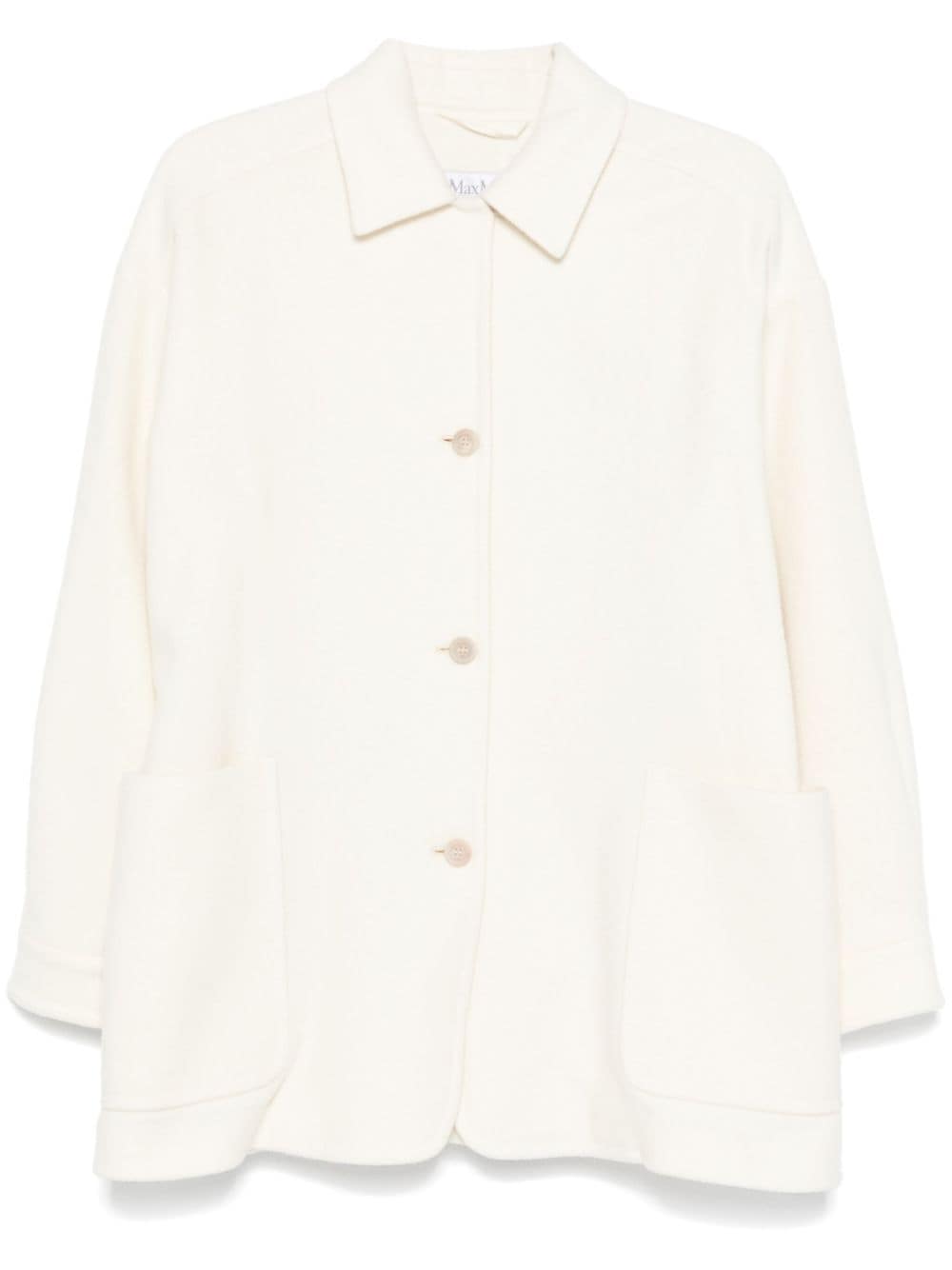 Max Mara single-breasted coat - White von Max Mara