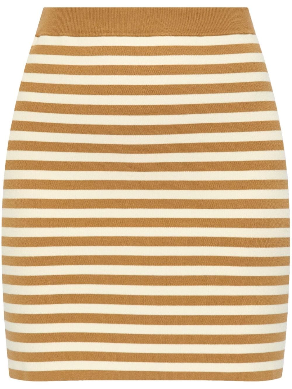 Max Mara striped knitted miniskirt - Brown von Max Mara