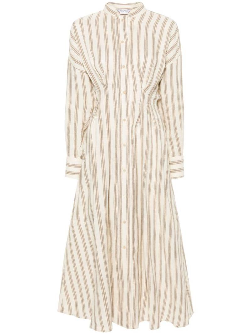 Max Mara striped linen dress - Neutrals von Max Mara