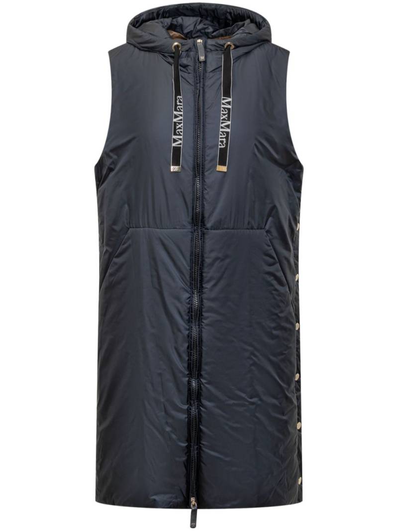 Max Mara water-repellent canvas gilet - Black von Max Mara