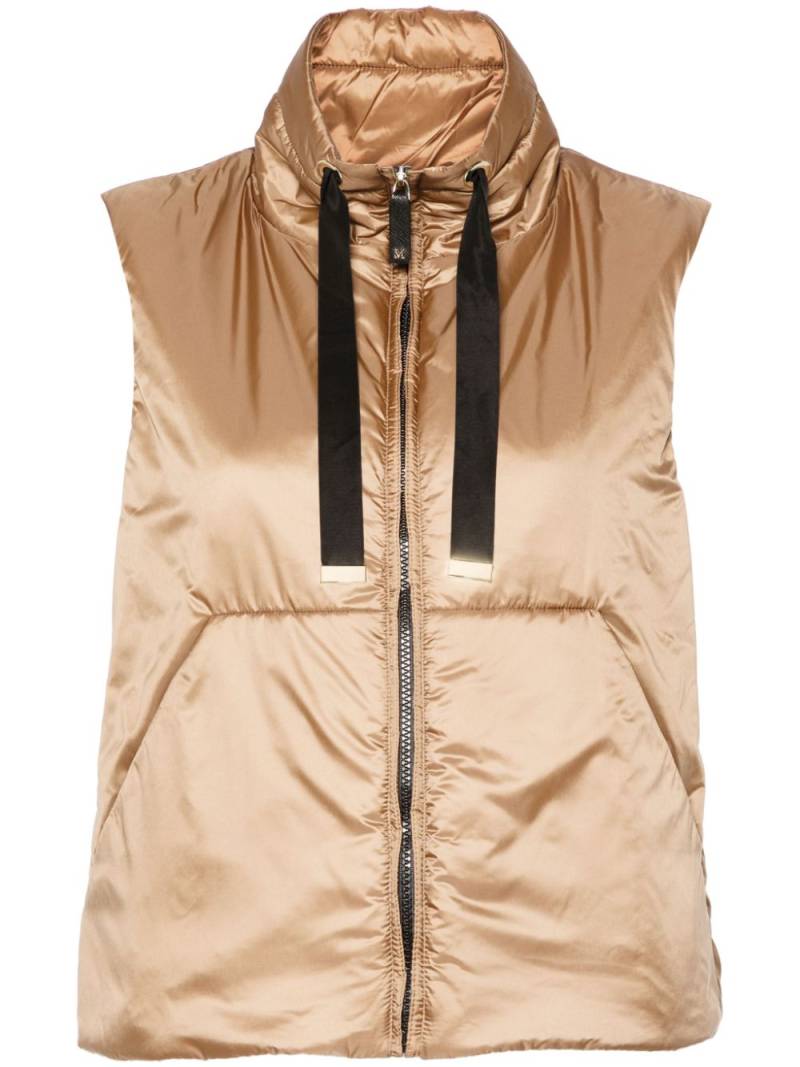 Max Mara water-repellent drawstring gilet - Brown von Max Mara