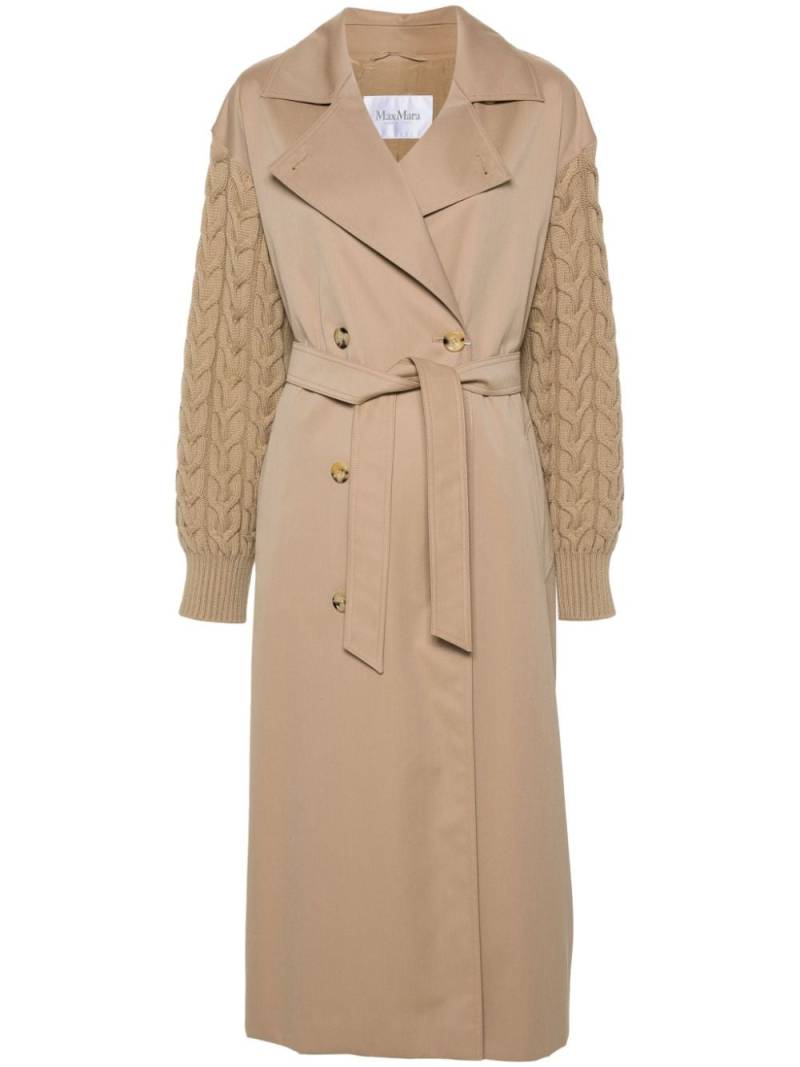 Max Mara water-repellent gabardine trench coat - Brown von Max Mara