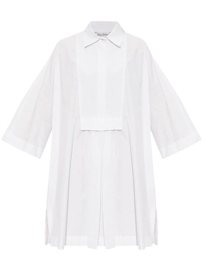 Max Mara wide-sleeved cotton minidress - White von Max Mara