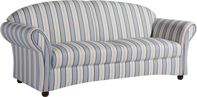 Max Winzer® 2-Sitzer »Caros, klassisch modernes Sofa, elegant geschwungene Formensprache«, bequem durch Federkernunterfederung, Retro, Streifendesign von Max Winzer®