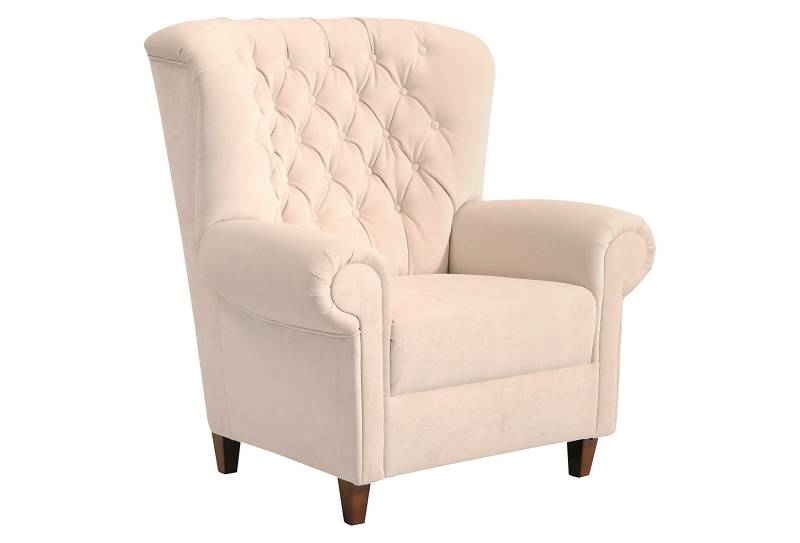 Max Winzer® Chesterfield-Sessel »Victoria, Loungesessel, gemütlicher Hochlehner in Ohrensessel-Optik«, aufwendige Rückenverarbeitung mit edler Knopfheftung von Max Winzer®