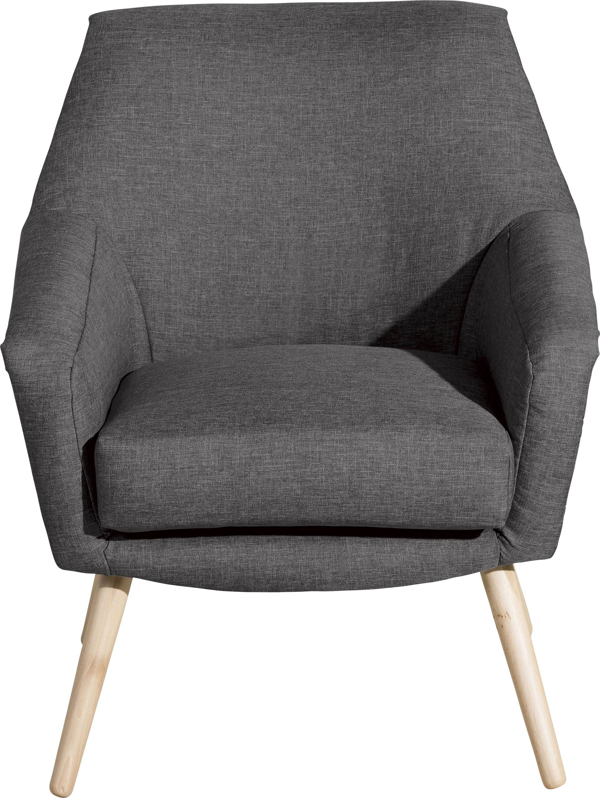 Max Winzer® Cocktailsessel »Alan, Loungesessel mit hohem Sitzkomfort, moderne Formensprache«, im Retrolook, Füsse in Buche natur von Max Winzer®