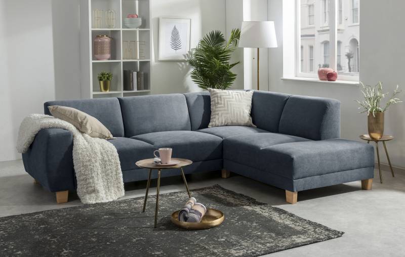 Max Winzer® Ecksofa »Blackpool modern, mittlere Sitzhärte mit hochwertiger Schaumpolsterung«, Lounge-Charakter durch niedrigen, leicht gewölbten Rücken von Max Winzer®