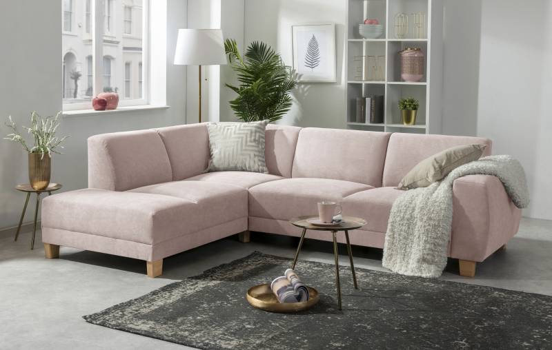 Max Winzer® Ecksofa »Blackpool modern, mittlere Sitzhärte mit hochwertiger Schaumpolsterung«, Lounge-Charakter durch niedrigen, leicht gewölbten Rücken von Max Winzer®