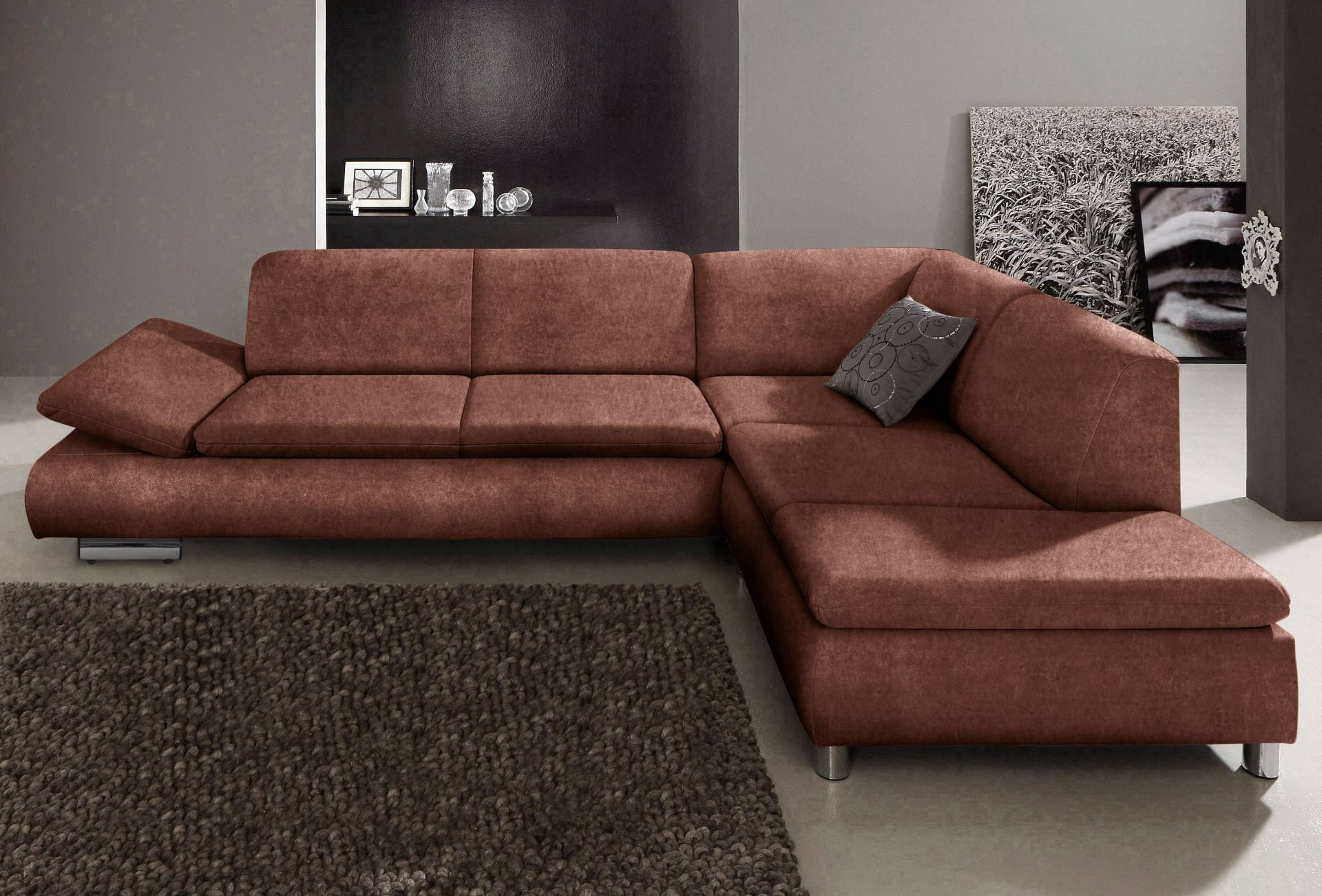 Max Winzer® Ecksofa »Toulouse modern und bequem, aktuelles Design, hoher Sitzkomfort«, mit klappbaren Armlehnen, Breite 237 cm von Max Winzer®