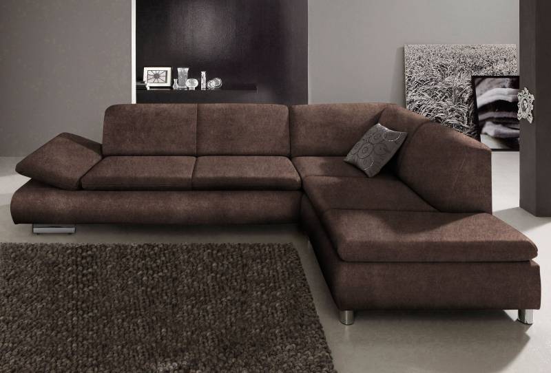 Max Winzer® Ecksofa »Toulouse modern und bequem, aktuelles Design, hoher Sitzkomfort«, mit klappbaren Armlehnen, Breite 237 cm von Max Winzer®