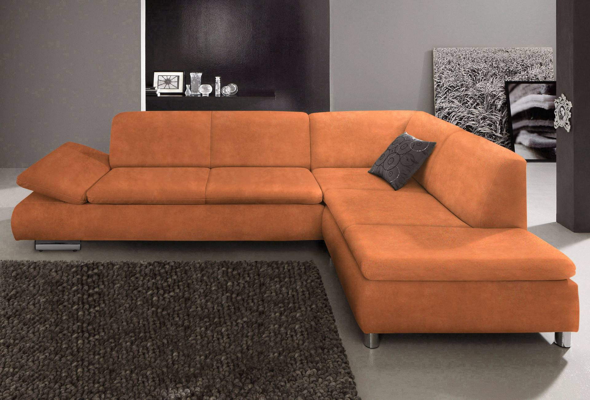 Max Winzer® Ecksofa »Toulouse modern und bequem, aktuelles Design, hoher Sitzkomfort«, mit klappbaren Armlehnen, Breite 237 cm von Max Winzer®