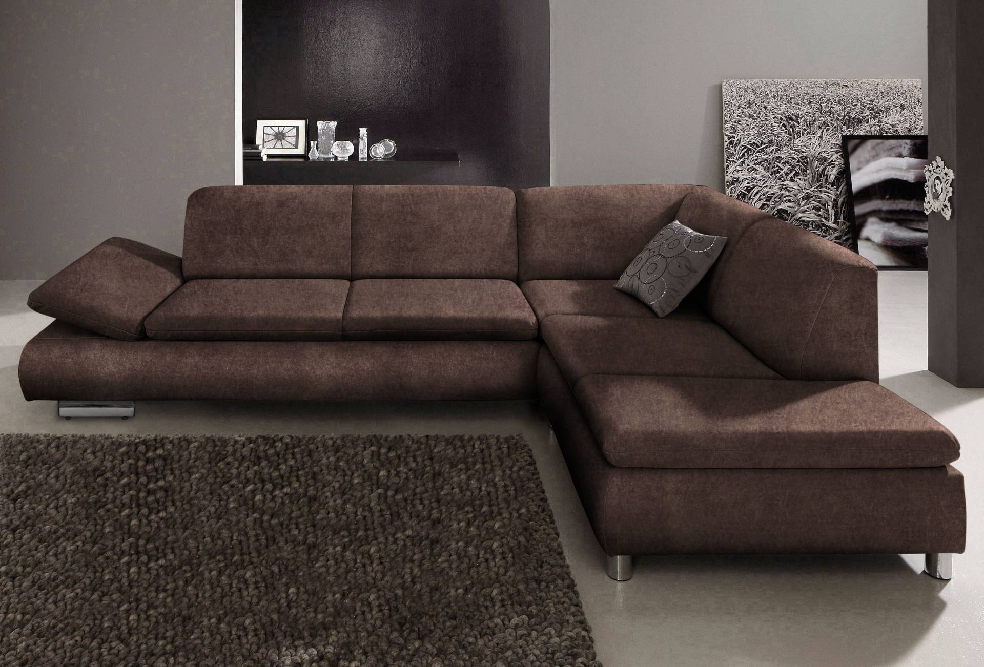 Max Winzer® Ecksofa »Toulouse modern und bequem, aktuelles Design, hoher Sitzkomfort«, mit klappbaren Armlehnen, Breite 271 cm von Max Winzer®