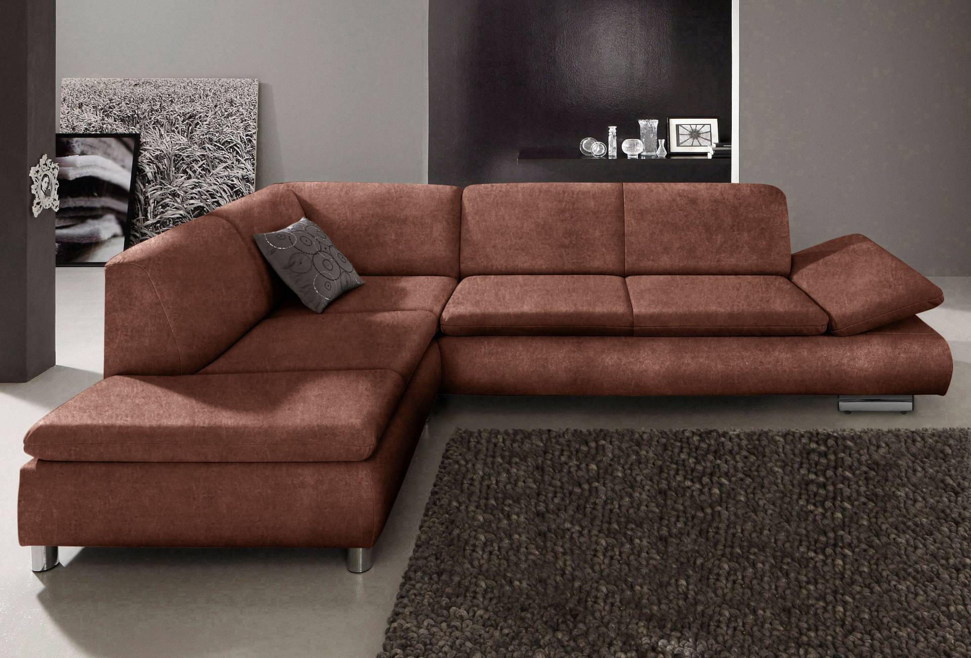 Max Winzer® Ecksofa »Toulouse modern und bequem, aktuelles Design, hoher Sitzkomfort«, mit klappbaren Armlehnen, Breite 271 cm von Max Winzer®