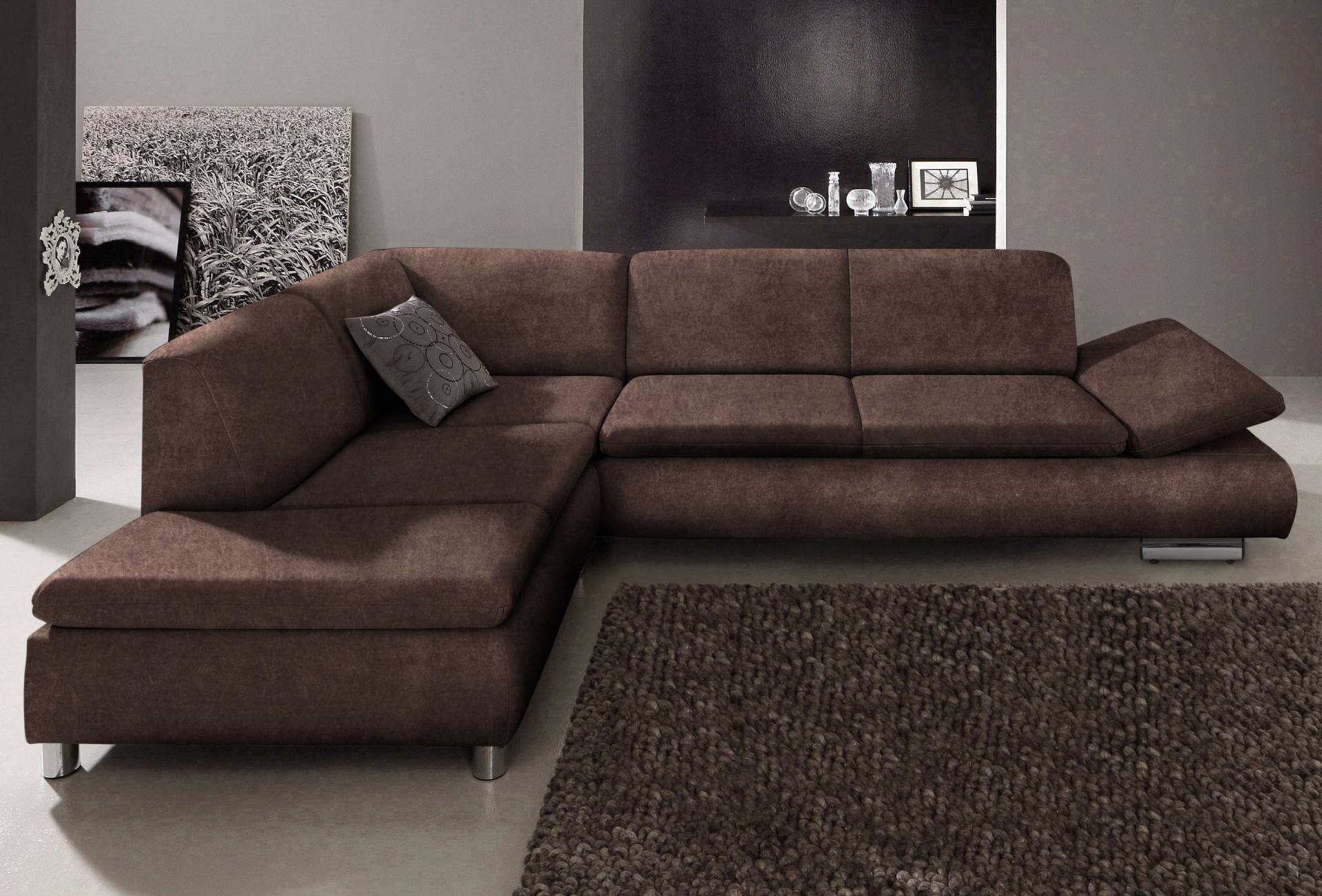 Max Winzer® Ecksofa »Toulouse modern und bequem, aktuelles Design, hoher Sitzkomfort«, mit klappbaren Armlehnen, Breite 271 cm von Max Winzer®