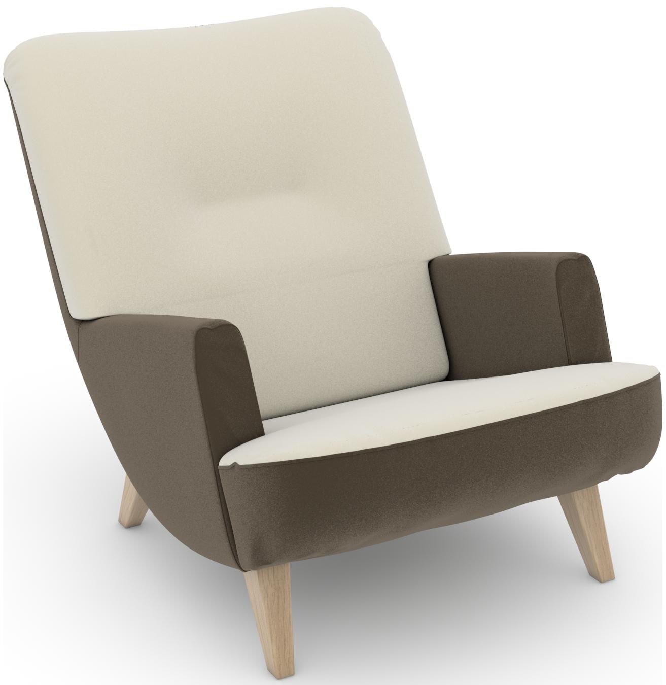 Max Winzer® Loungesessel »build-a-chair Borano aussergewöhnlicher Sessel, tolle Farbkombinationen«, modern im Retrolook, zum Selbstgestalten von Max Winzer®