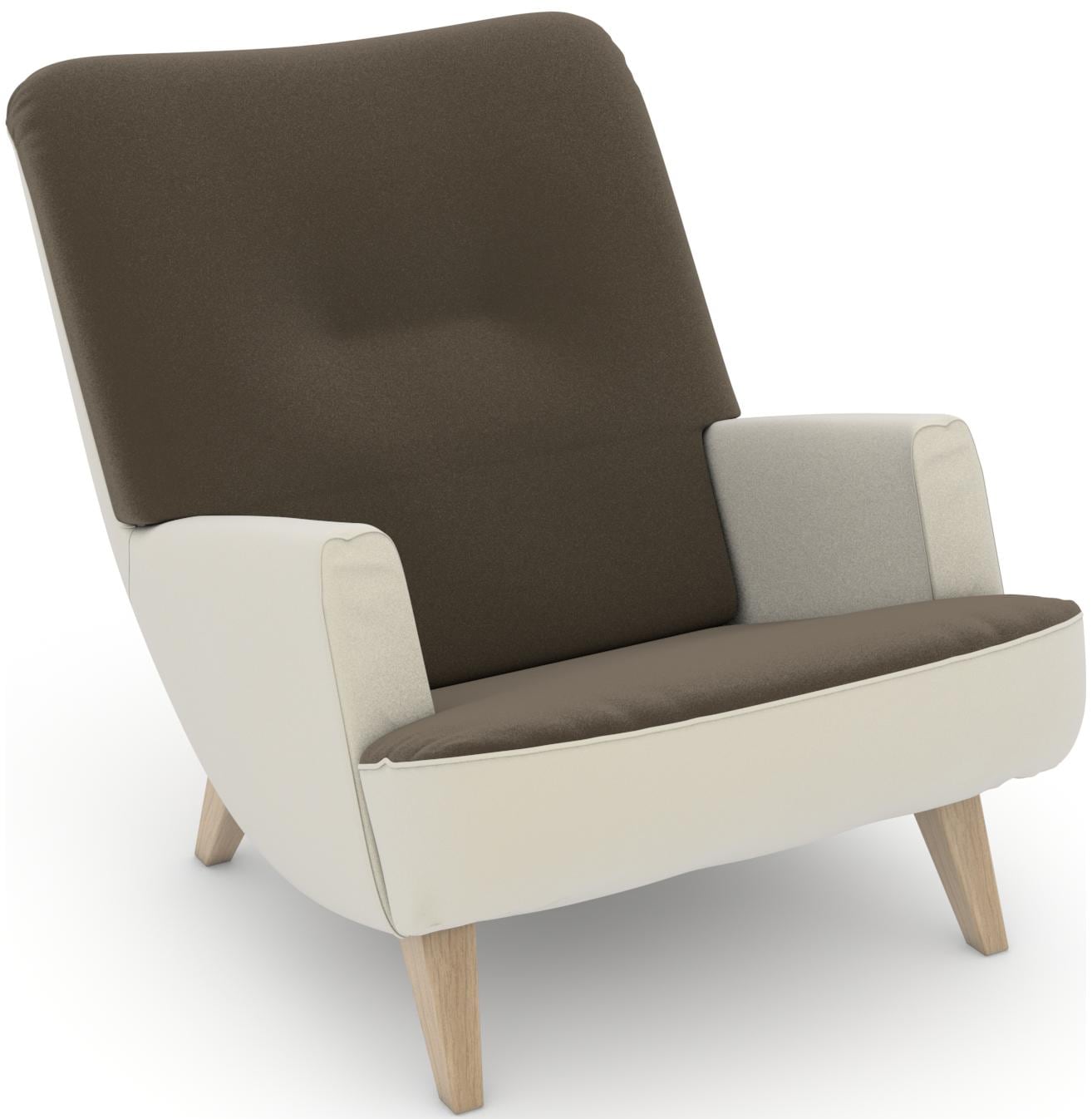 Max Winzer® Loungesessel »build-a-chair Borano aussergewöhnlicher Sessel, tolle Farbkombinationen«, modern im Retrolook, zum Selbstgestalten von Max Winzer®