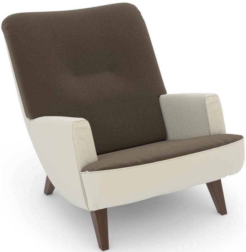 Max Winzer® Loungesessel »build-a-chair Borano aussergewöhnlicher Sessel, tolle Farbkombinationen«, modern im Retrolook, zum Selbstgestalten von Max Winzer®