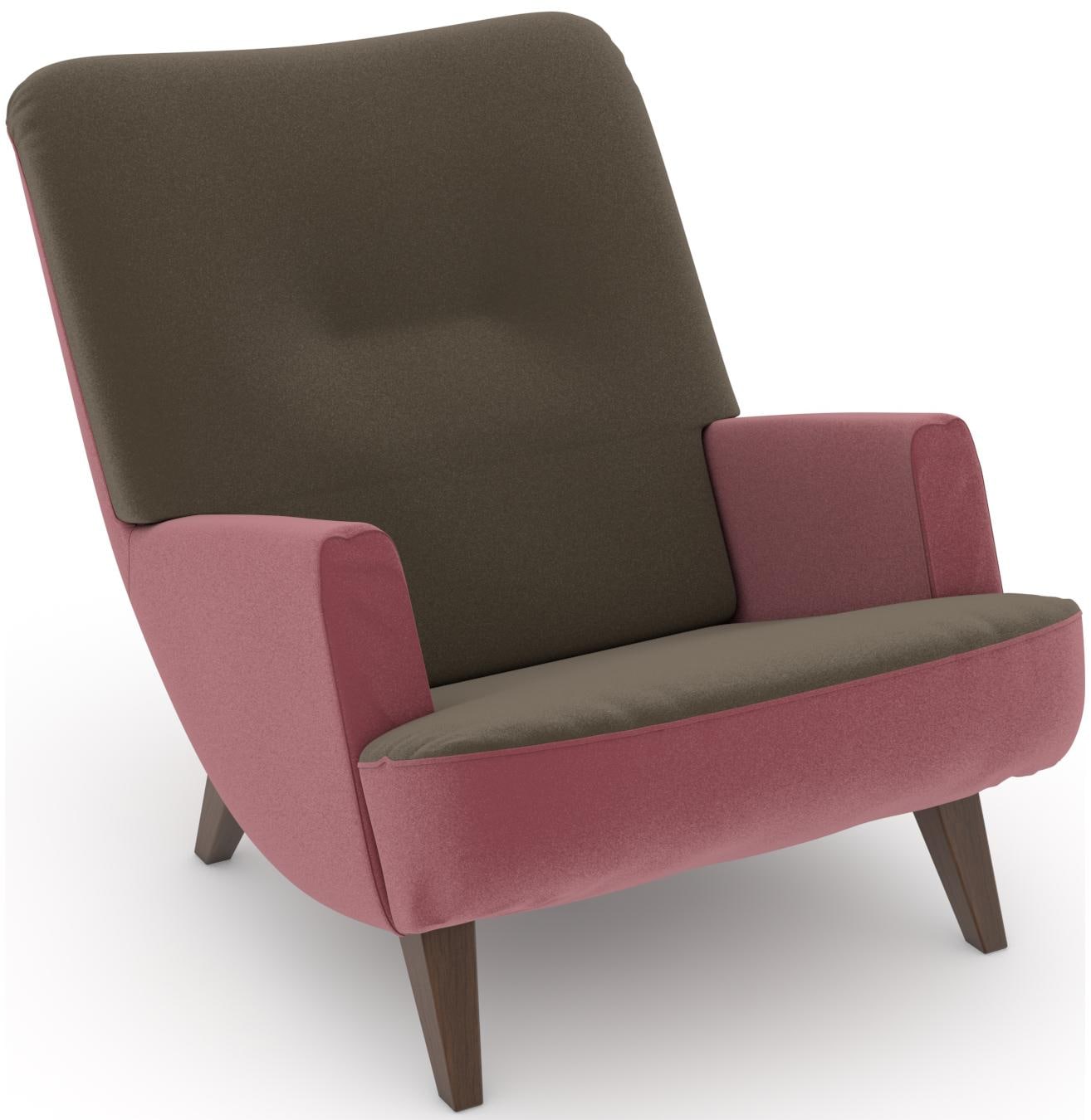 Max Winzer® Loungesessel »build-a-chair Borano aussergewöhnlicher Sessel, tolle Farbkombinationen«, modern im Retrolook, zum Selbstgestalten von Max Winzer®