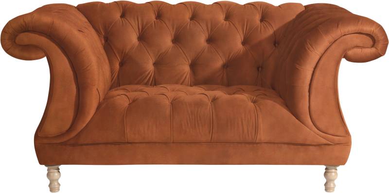 Max Winzer® Loveseat »Isabelle, Loungesessel«, mit Knopfheftung & gedrechselten Füssen in Buche natur, Breite 167 cm von Max Winzer®