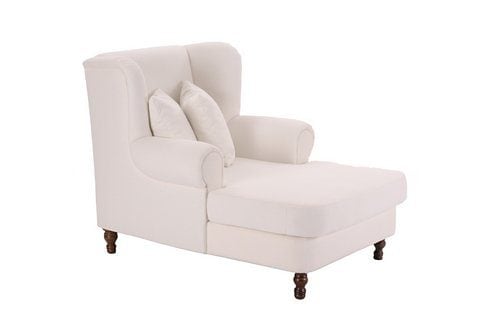 Max Winzer® Ohrensessel »Madeleine, Relaxsessel, Megasessel mit hohem Sitzkomfort, Loveseat«, Ohrensessel mit hoher Rückenlehne, mit dunklen Holzfüssen von Max Winzer®