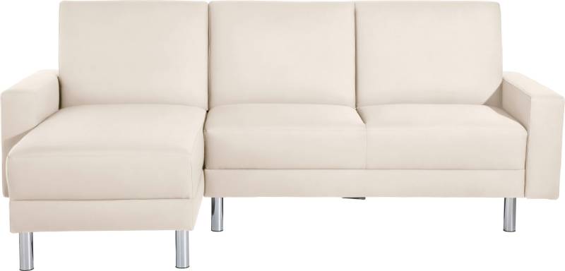 Max Winzer® Schlafsofa »Just Fresh modernes kubisches Sofa, Rückenverstellung für Sitzkomfort«, Recamiere links oder rechts montierbar, elegante Metallfüsse von Max Winzer®