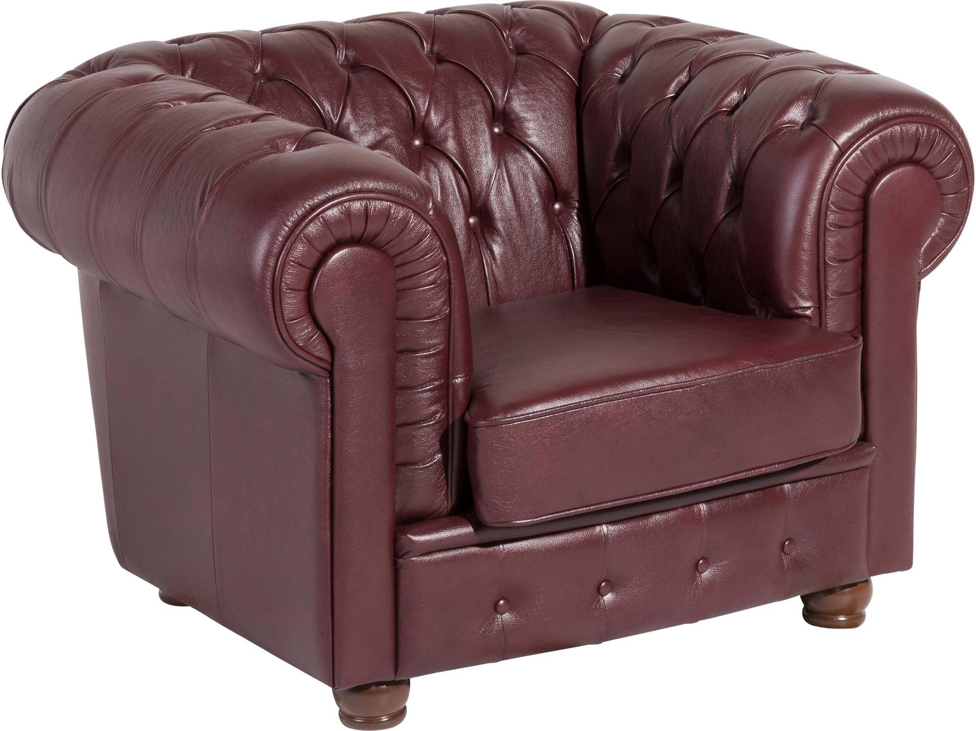 Max Winzer® Sessel »Bristol, Loungesessel, Chesterfield, aufwendige Verarbeitungsdetails«, mit edler Knopfheftung, bequem, kompakte Stellmasse Breite 110 cm von Max Winzer®