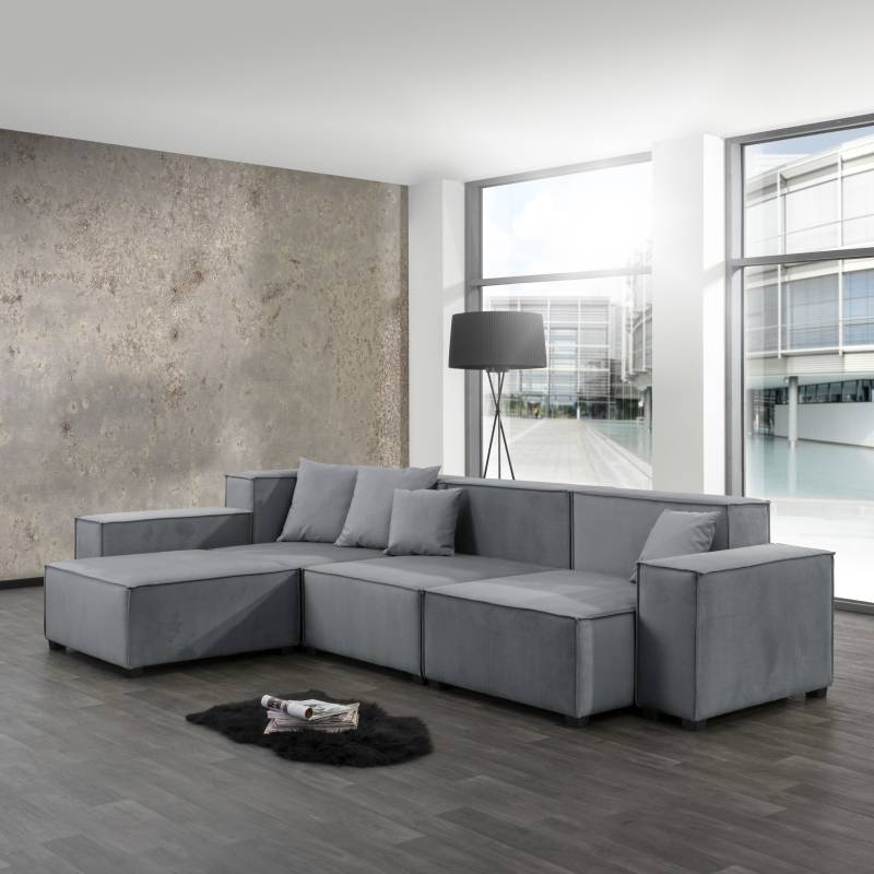 Max Winzer® Wohnlandschaft »MOVE«, (Set), Sofa-Set 04 aus 10 Sitzelementen, inklusive 4 Zierkissen, kombinierbar von Max Winzer®