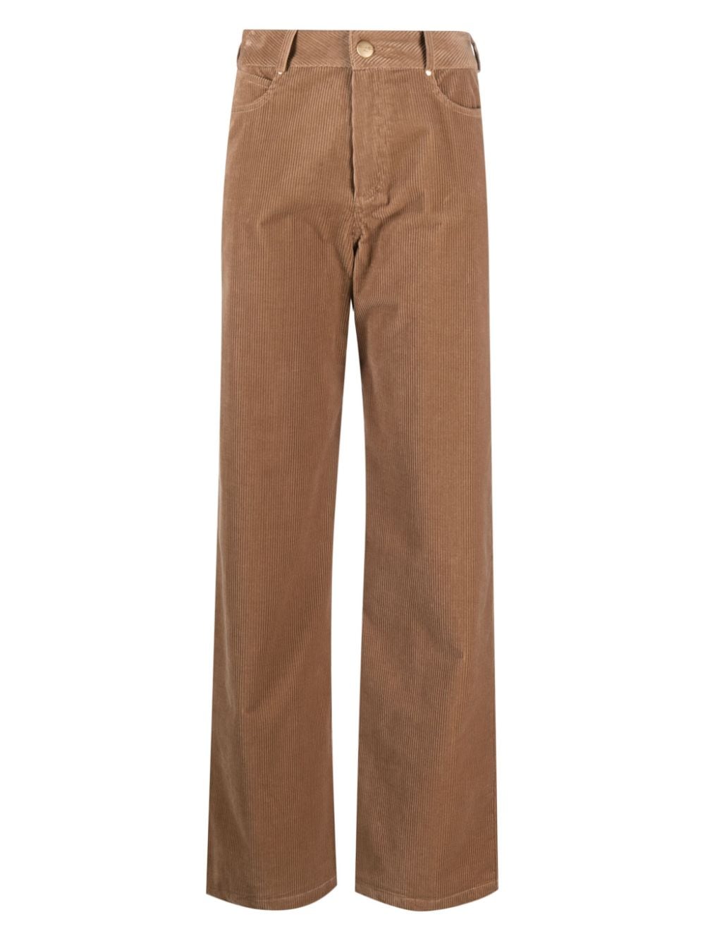 Max & Moi corduroy straight-leg trousers - Brown von Max & Moi