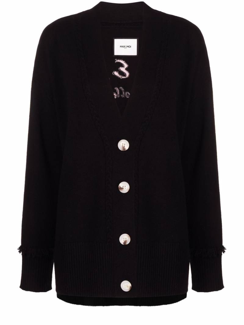 Max & Moi intarsia-motif cardigan - Black von Max & Moi