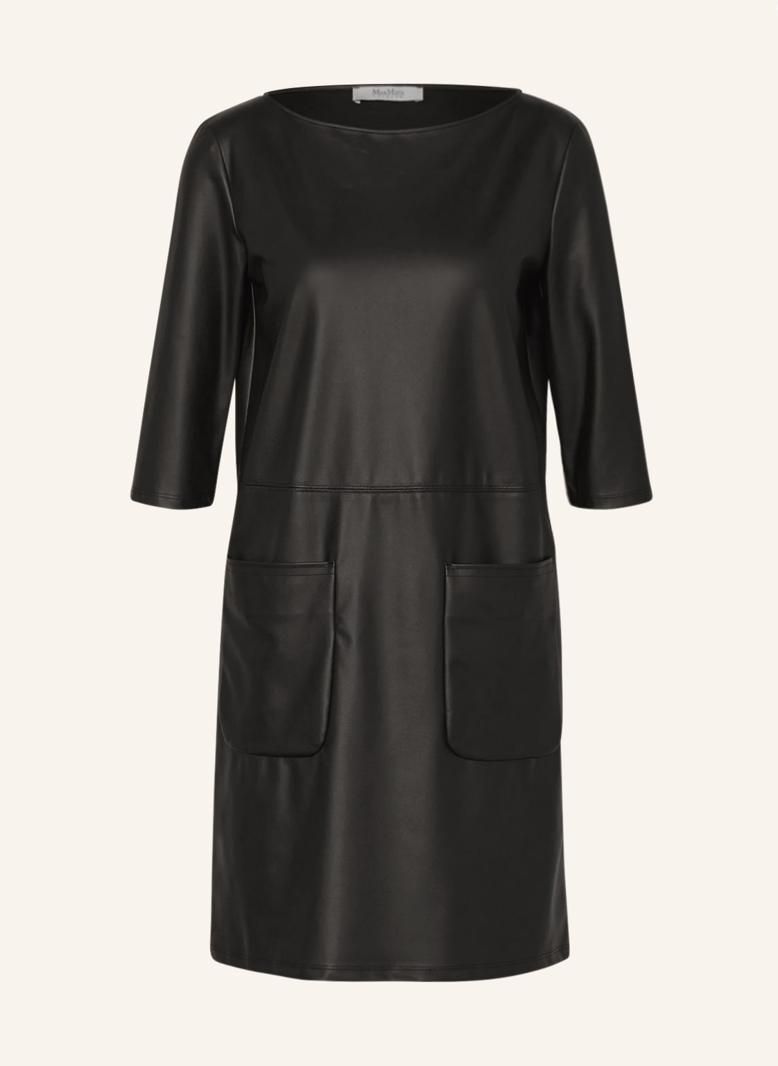 Max Mara Leisure Kleid Baiocco In Lederoptik schwarz von Max Mara LEISURE