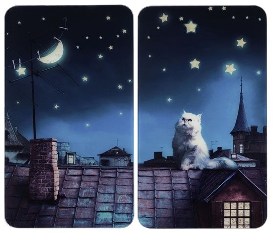 Maximex Herd-Abdeckplatte »Moon Cat«, (Set, 2 tlg.), für alle Herdarten, 52x30 cm von Maximex