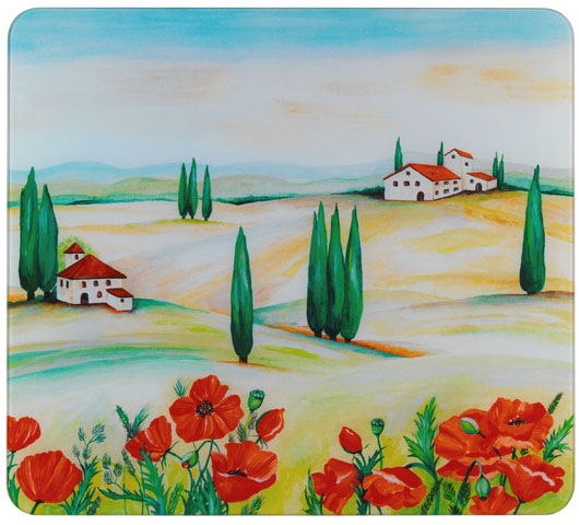 Maximex Schneide- und Abdeckplatte »Toscana«, für Glaskeramik Kochfelder, Schneidbrett, 56x50 cm von Maximex