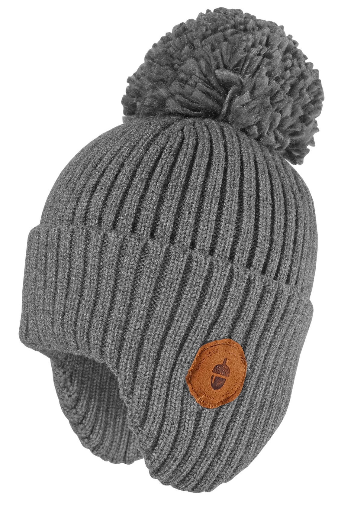 MAXIMO Strickmütze, Inkamütze mit geripptem Umschlag und Pompon MAXIMO Strickmütze, Inkamütze mit geripptem Umschlag und Pompon von Maximo