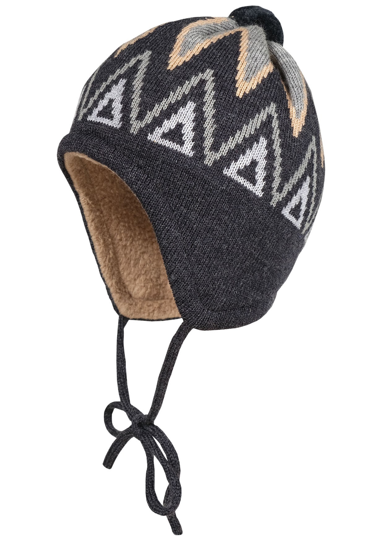 MAXIMO Strickmütze, aus Wolle im Norweger-Stil mit Pompon und Teddyfutter MAXIMO Strickmütze, aus Wolle im Norweger-Stil mit Pompon und Teddyfutter von Maximo