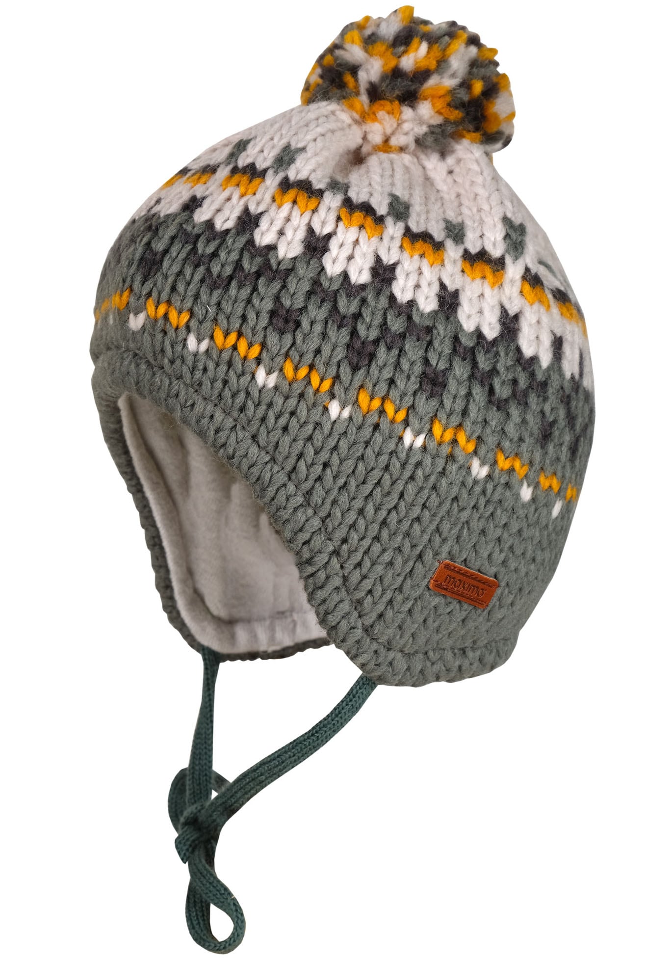 MAXIMO Strickmütze, im Grobstrick-Jacuard mit Pompon und Futter MAXIMO Strickmütze, im Grobstrick-Jacuard mit Pompon und Futter von Maximo